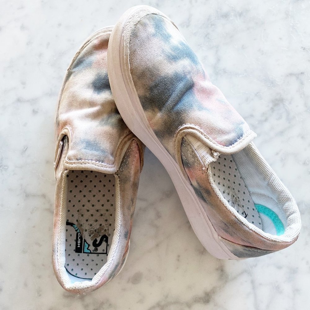 Vans Tie Dye Slip On Shoes for Girls Size 13.5